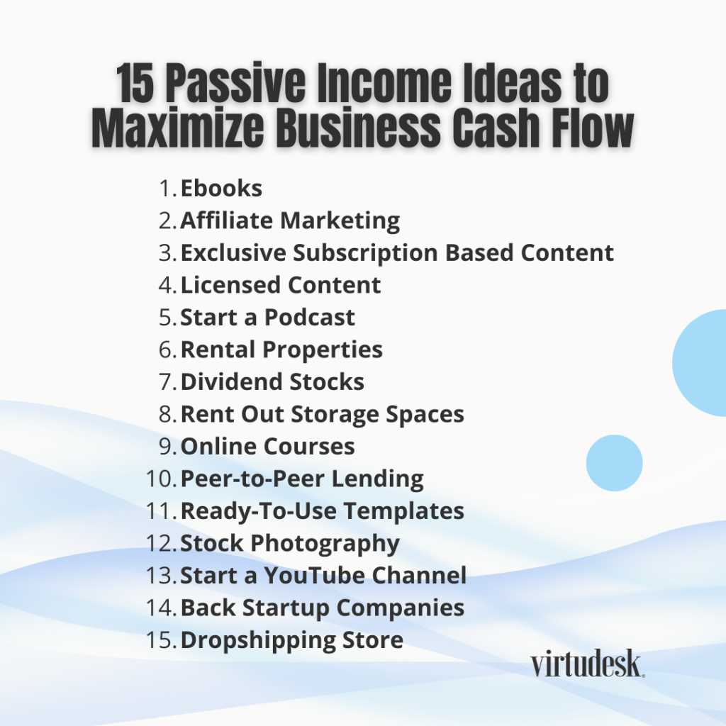 creative cash flow generation ideas
