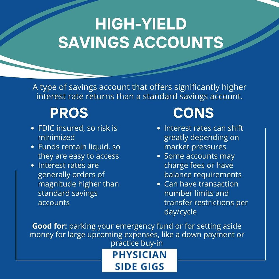 high yield savings benefits