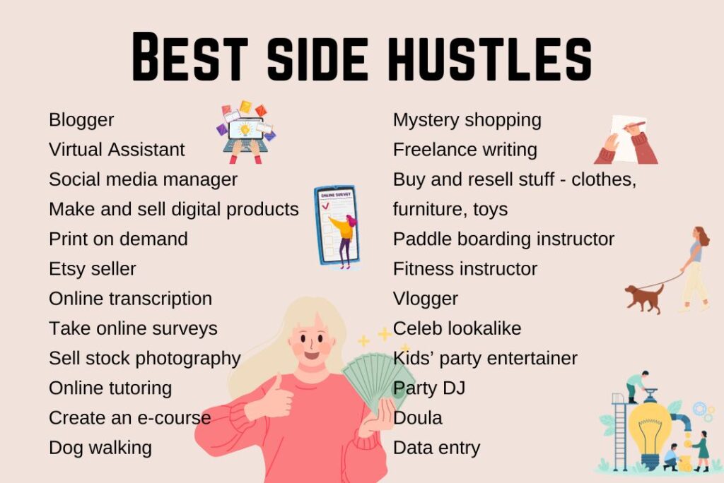 ideas for beginner friendly passive side hustles