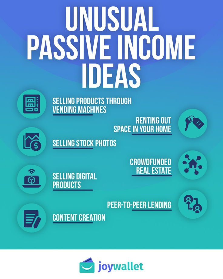 unconventional passive income opportunities
